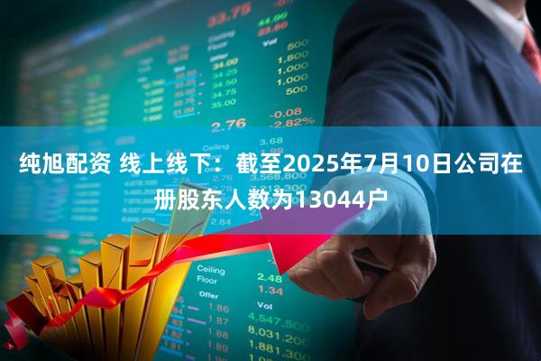 纯旭配资 线上线下：截至2025年7月10日公司在册股东人数为13044户